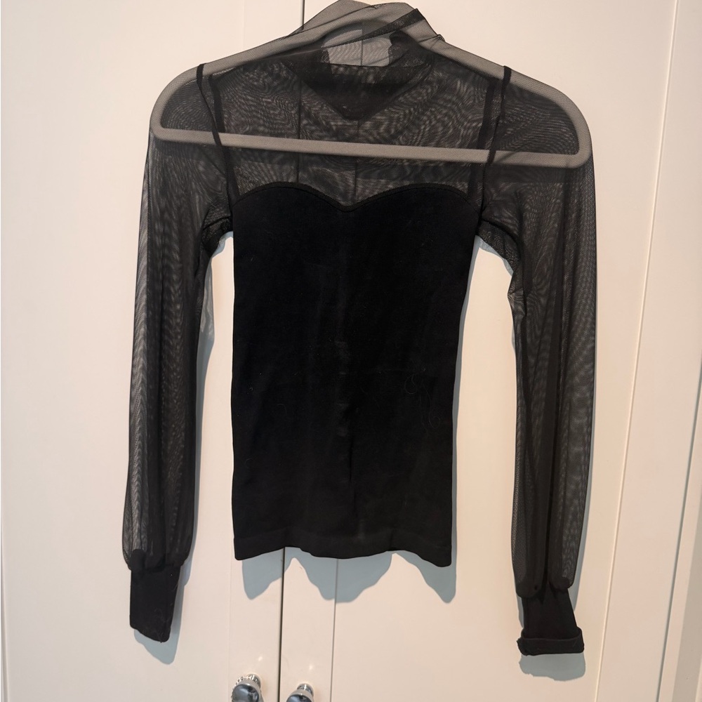 Free People Light Up Layering Top | black / size small - Picture 2 of 3